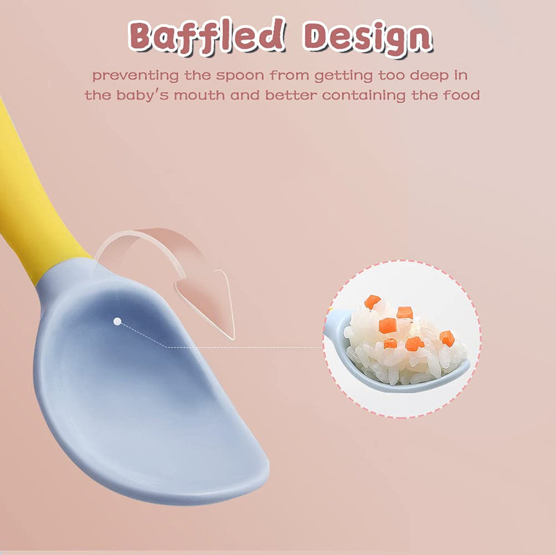 BPA-Free Flexible Silicone Baby Spoon