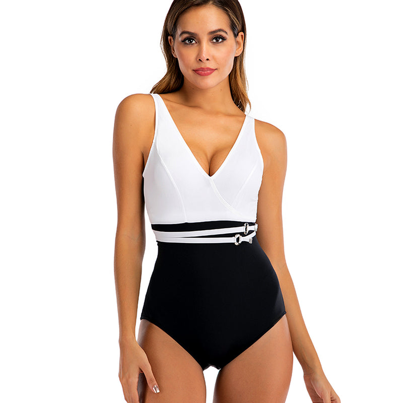 Black & White One-Piece Swimsuit