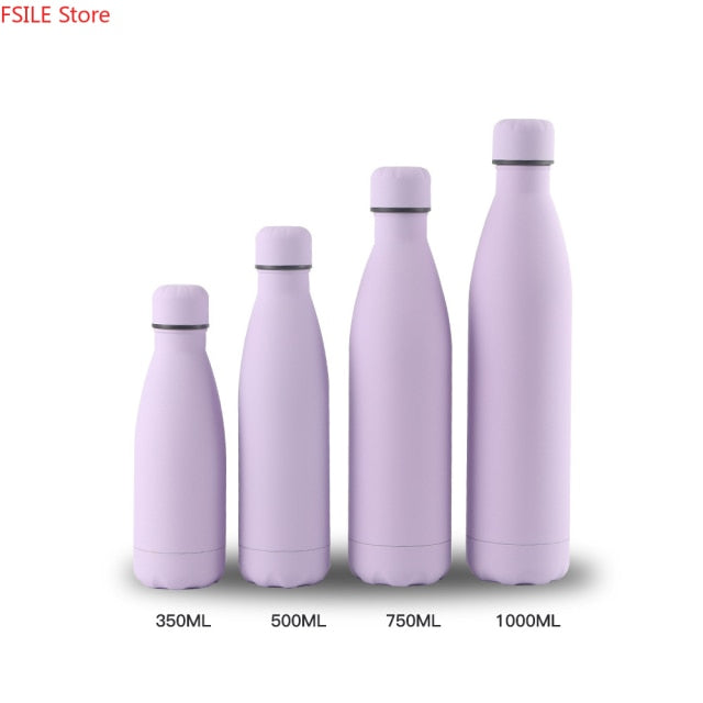 Monochrome Stainless Steel Water Bottle (350 ml, 500 ml, 750 ml, 1,000 ml)