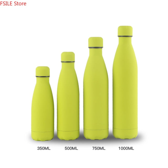 Monochrome Stainless Steel Water Bottle (350 ml, 500 ml, 750 ml, 1,000 ml)