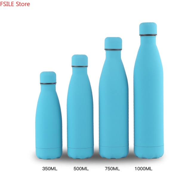 Monochrome Stainless Steel Water Bottle (350 ml, 500 ml, 750 ml, 1,000 ml)