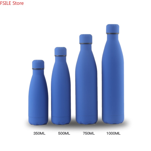 Monochrome Stainless Steel Water Bottle (350 ml, 500 ml, 750 ml, 1,000 ml)