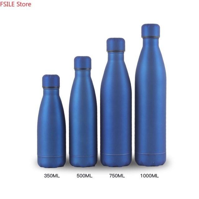 Monochrome Stainless Steel Water Bottle (350 ml, 500 ml, 750 ml, 1,000 ml)