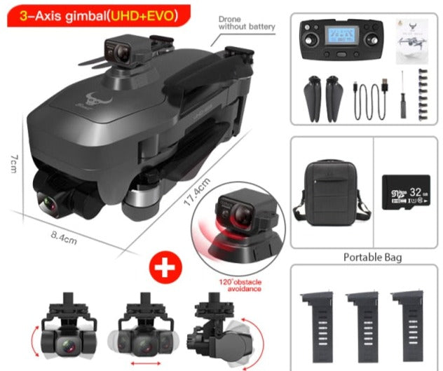 SG906 Pro 2 / SG906 MAX Triple-Axis Drone GPS WiFi 4K Camera