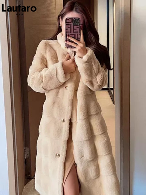 Long Faux-Fur Winter Coat