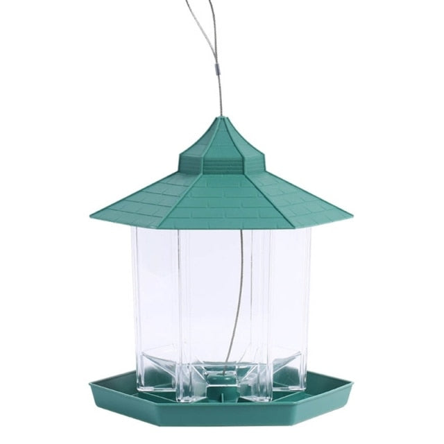 Hanging Hexagon Bird Feeder