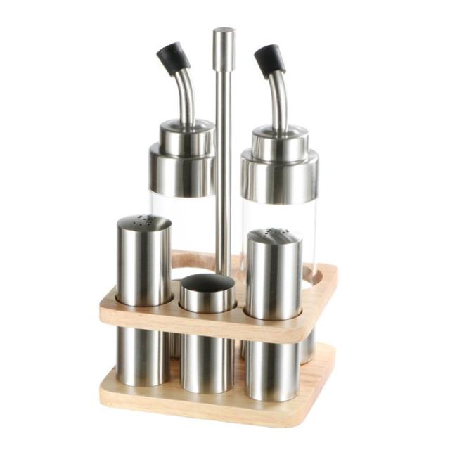 Stainless Steel Spice and Condiments Set