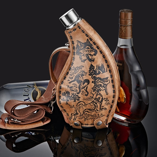 Retro Metal Hip Flask