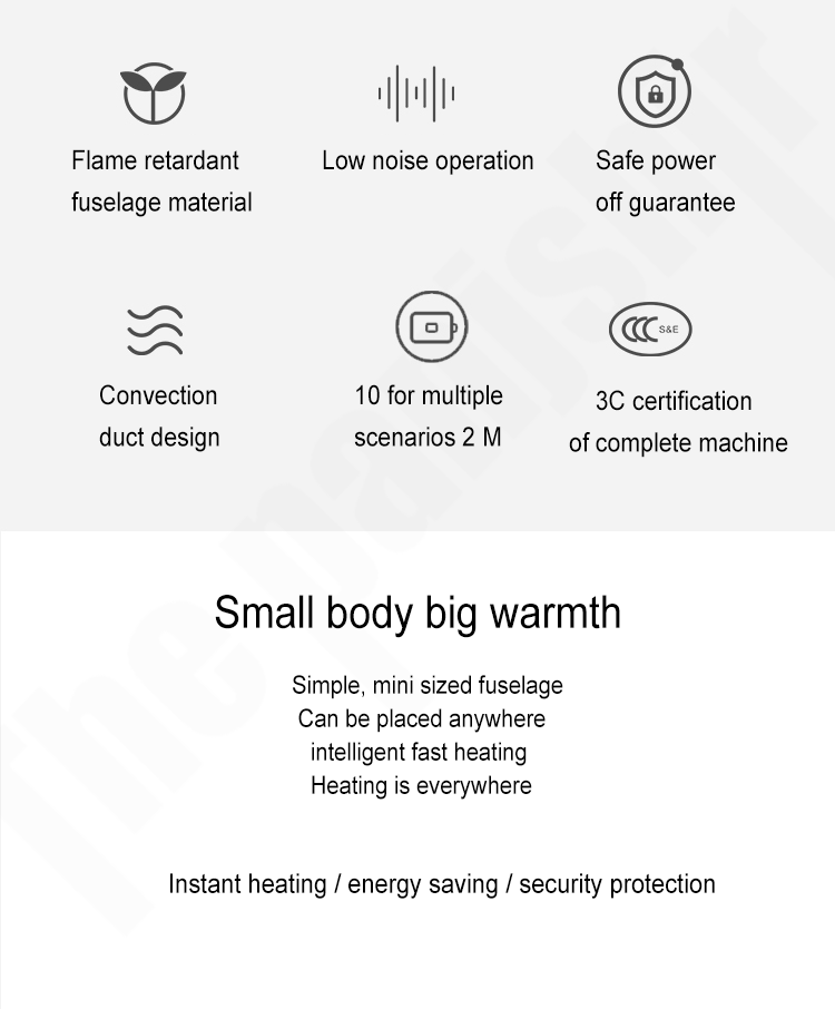 Quiet Compact Personal Heater