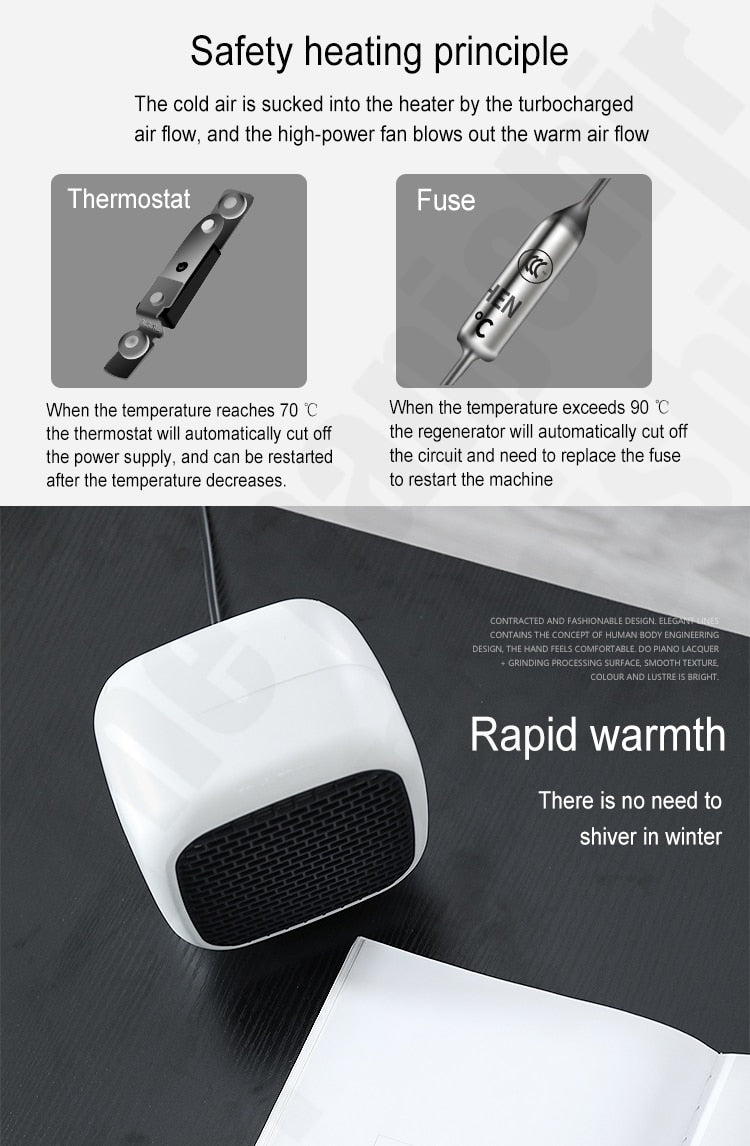 Quiet Compact Personal Heater