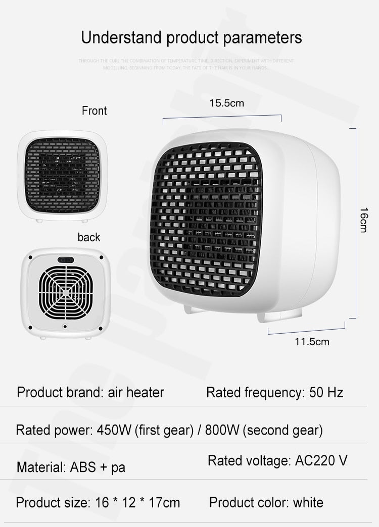 Quiet Compact Personal Heater
