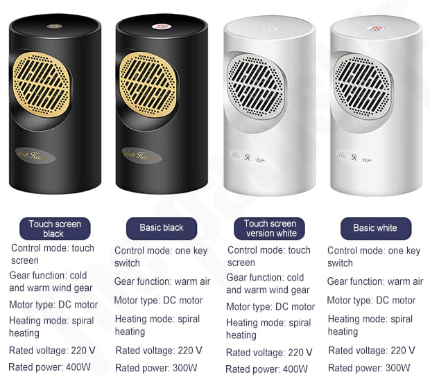 Portable Heater and Fan 300 W, 400 W
