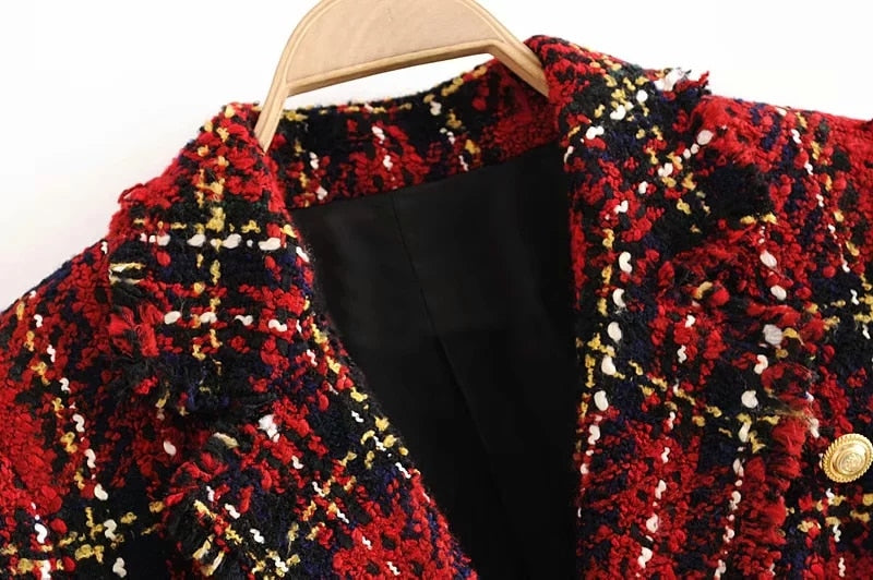 Fall Plaid Blazer