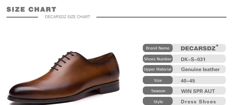 Genuine Leather Seamless Formal Dress Shoes