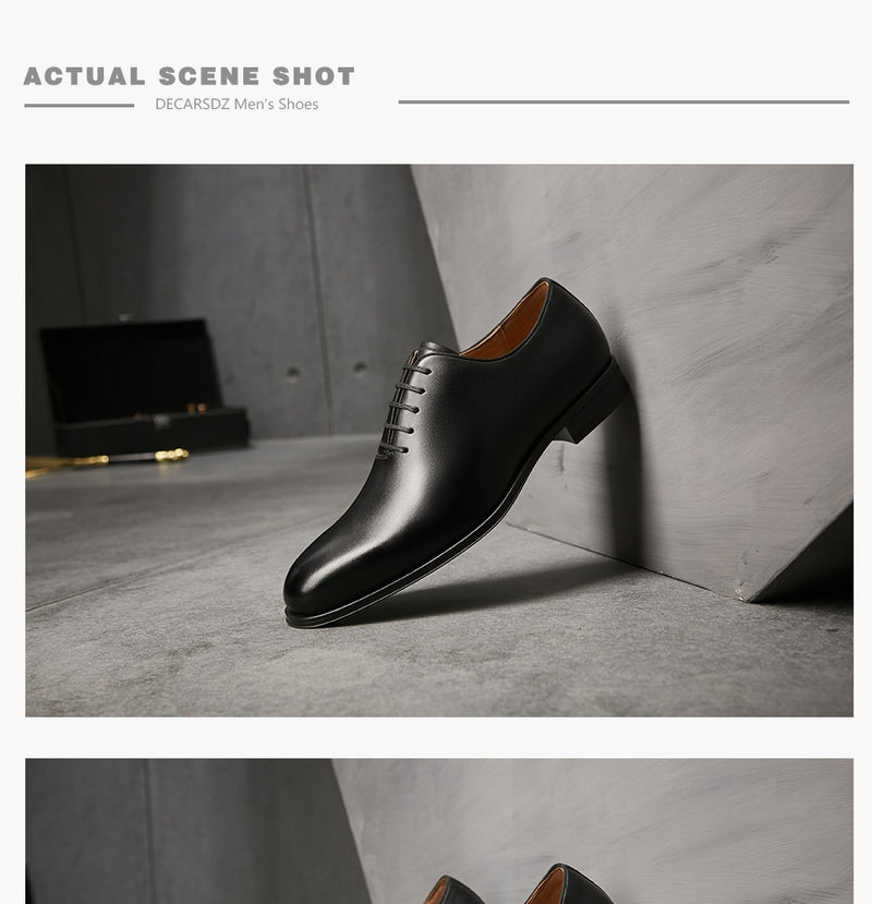 Genuine Leather Seamless Formal Dress Shoes