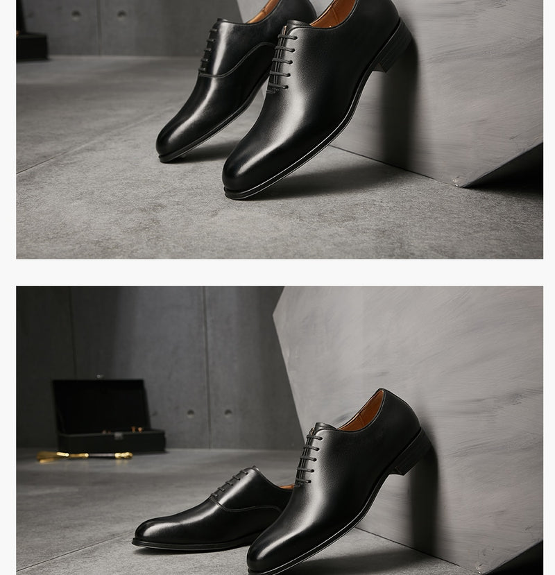 Genuine Leather Seamless Formal Dress Shoes