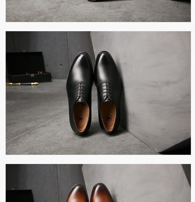 Genuine Leather Seamless Formal Dress Shoes