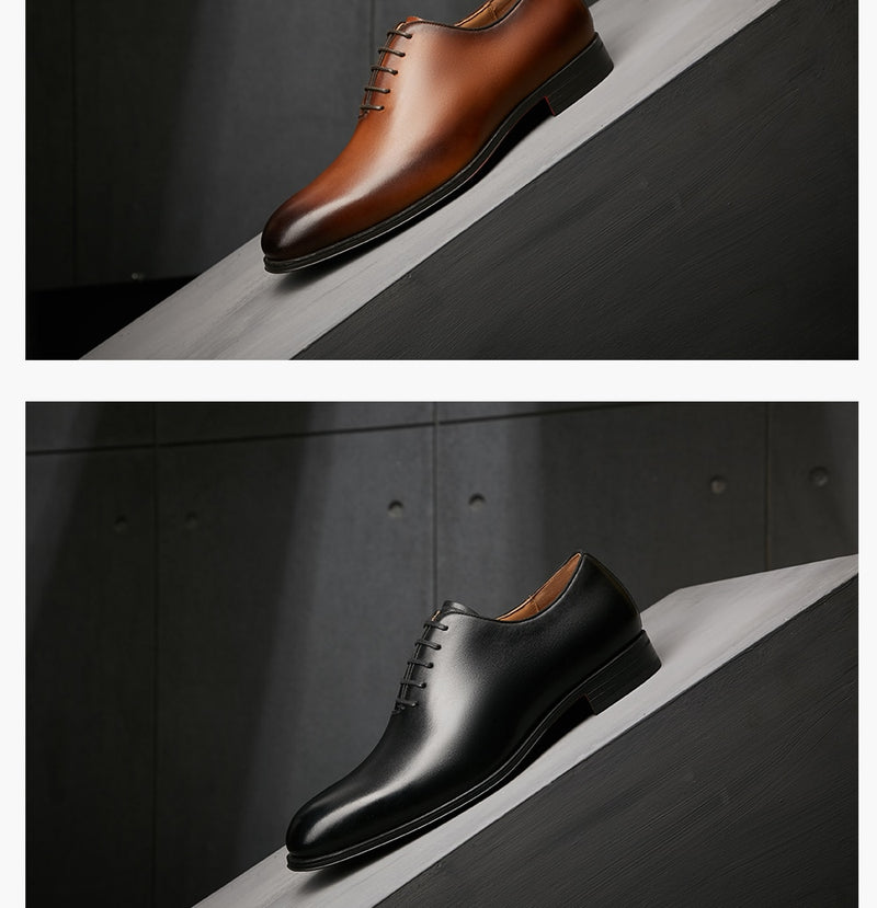 Genuine Leather Seamless Formal Dress Shoes