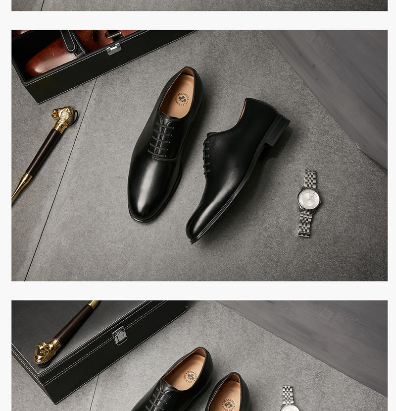 Genuine Leather Seamless Formal Dress Shoes