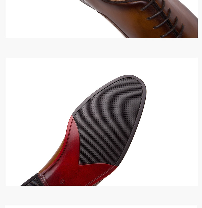 Genuine Leather Seamless Formal Dress Shoes