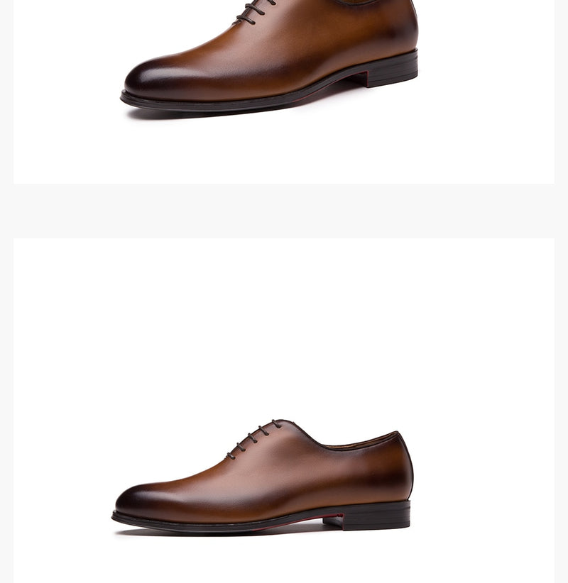 Genuine Leather Seamless Formal Dress Shoes