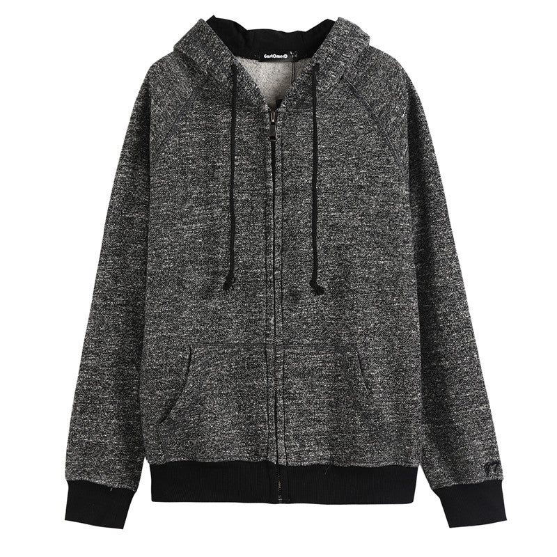 Cotton Solid Color Sweatshirt Zip-Up or Pullover