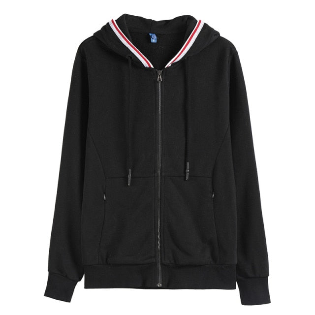 Cotton Solid Color Sweatshirt Zip-Up or Pullover