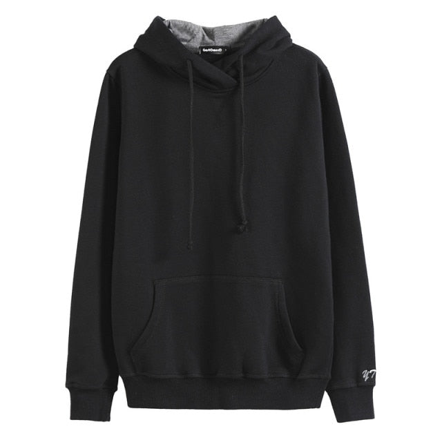 Cotton Solid Color Sweatshirt Zip-Up or Pullover