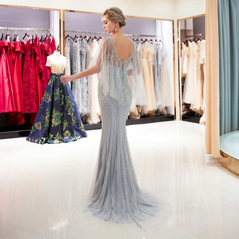 Formal Evening Gown with Beading