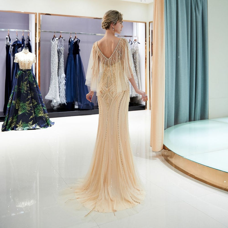 Formal Evening Gown with Beading