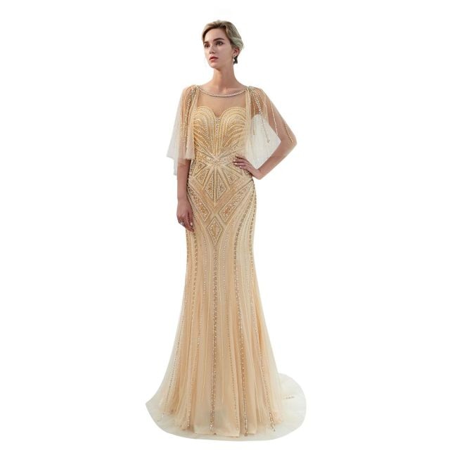 Formal Evening Gown with Beading