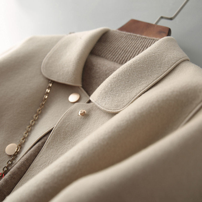 Waist-Length Felt Coat