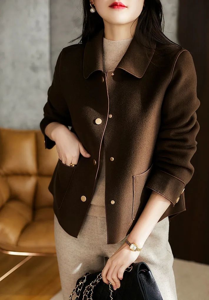 Waist-Length Felt Coat