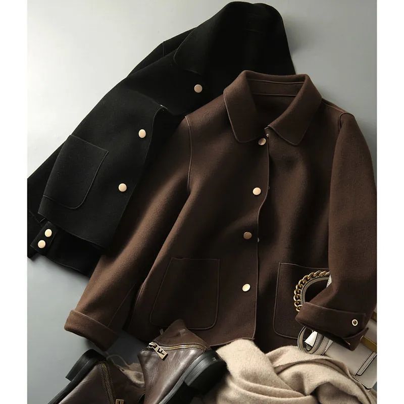 Waist-Length Felt Coat