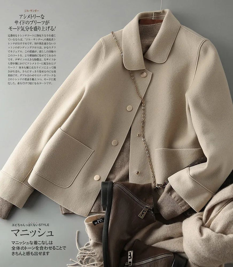 Waist-Length Felt Coat