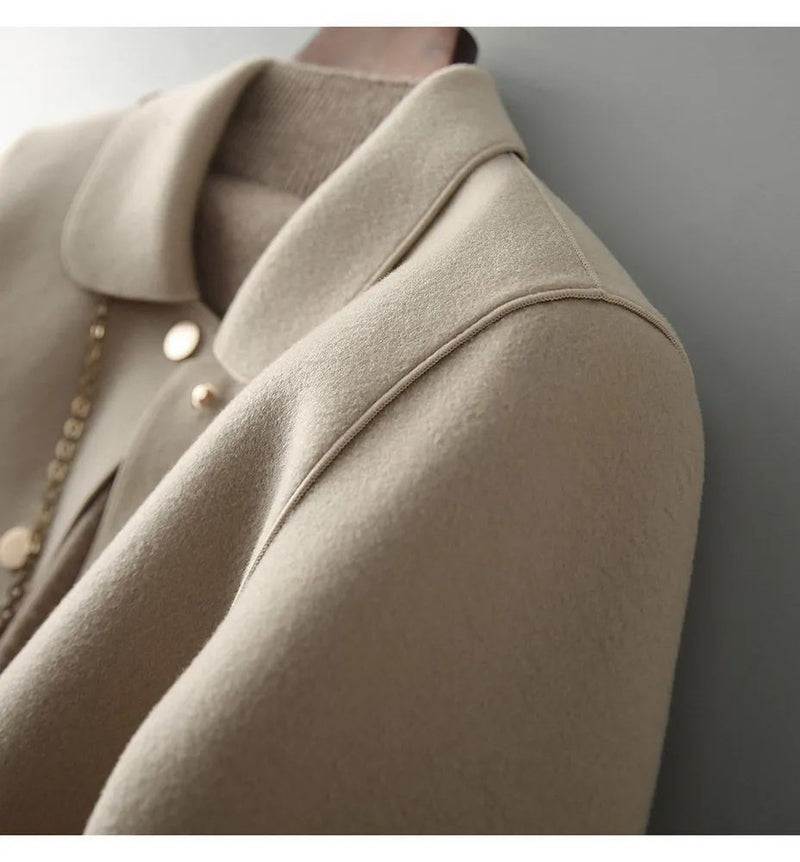 Waist-Length Felt Coat