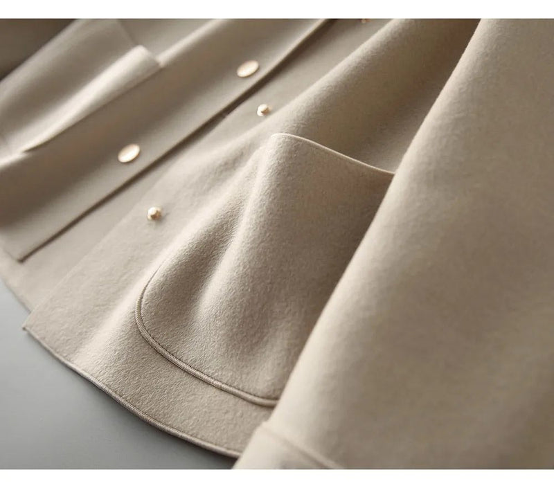 Waist-Length Felt Coat
