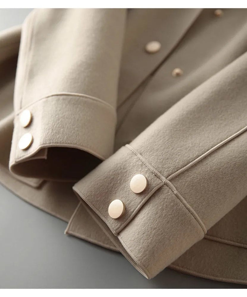 Waist-Length Felt Coat