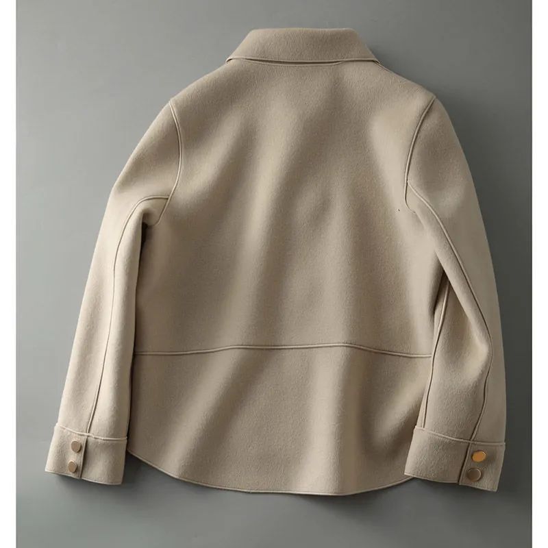 Waist-Length Felt Coat