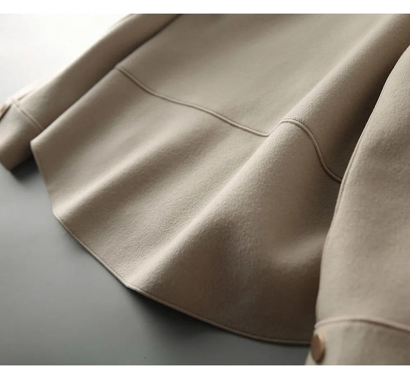 Waist-Length Felt Coat