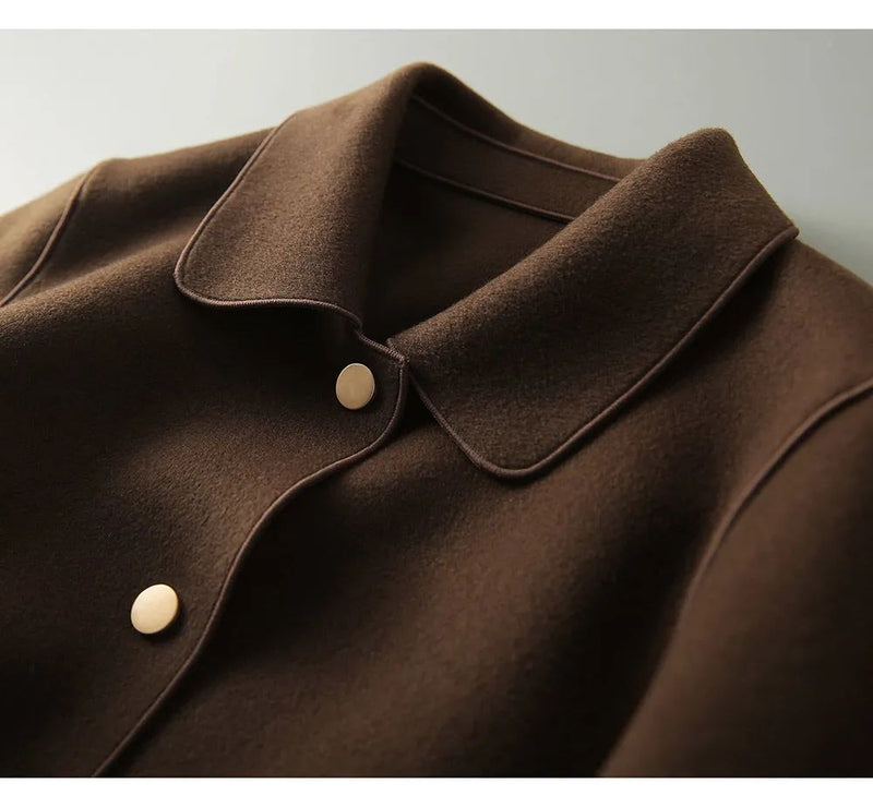 Waist-Length Felt Coat