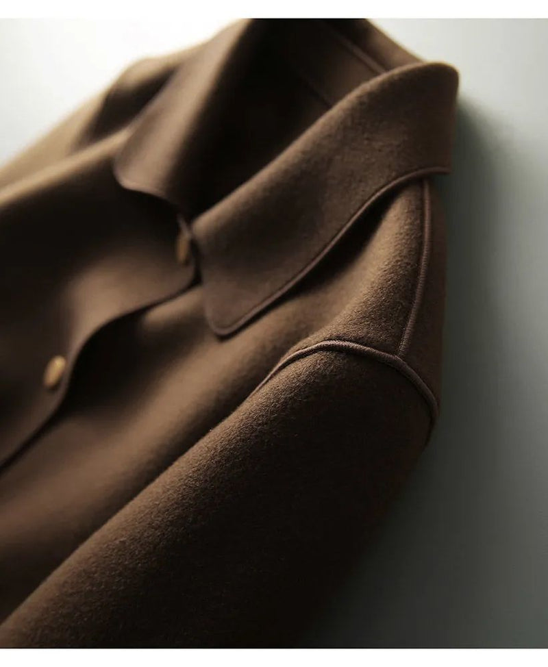 Waist-Length Felt Coat