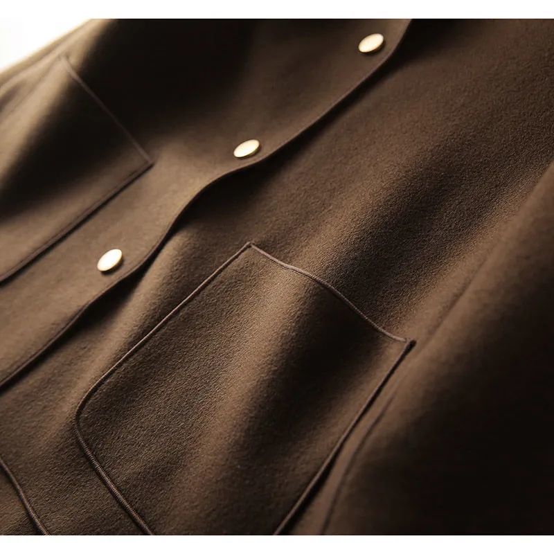 Waist-Length Felt Coat