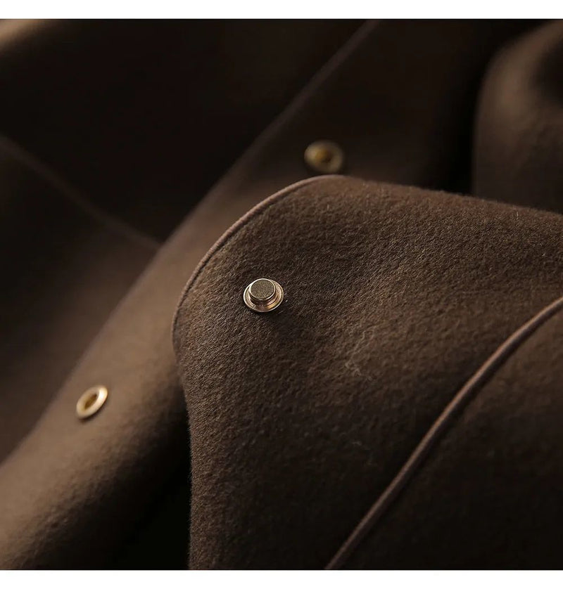 Waist-Length Felt Coat