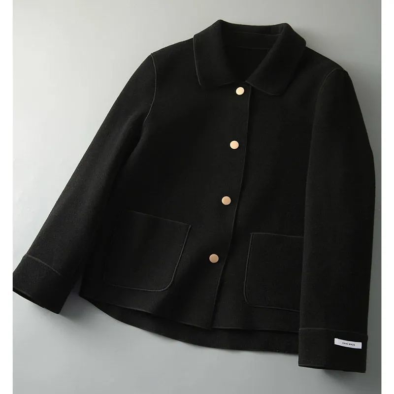 Waist-Length Felt Coat
