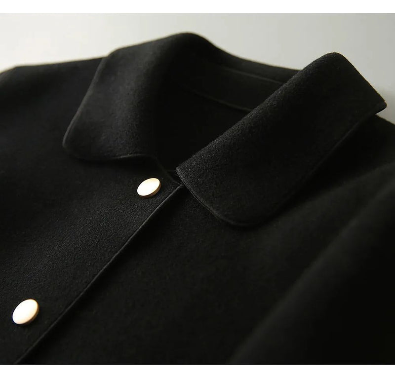 Waist-Length Felt Coat