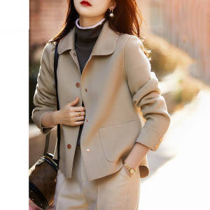 Waist-Length Felt Coat