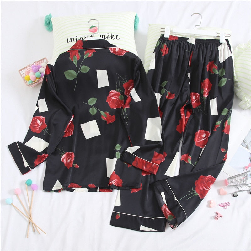 Collared Pajamas Set
