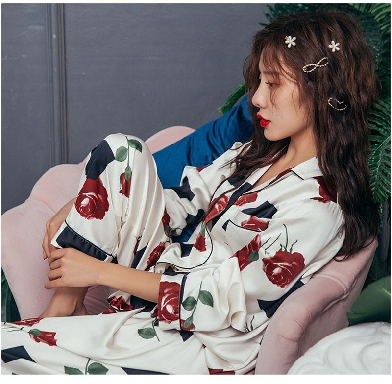Collared Pajamas Set