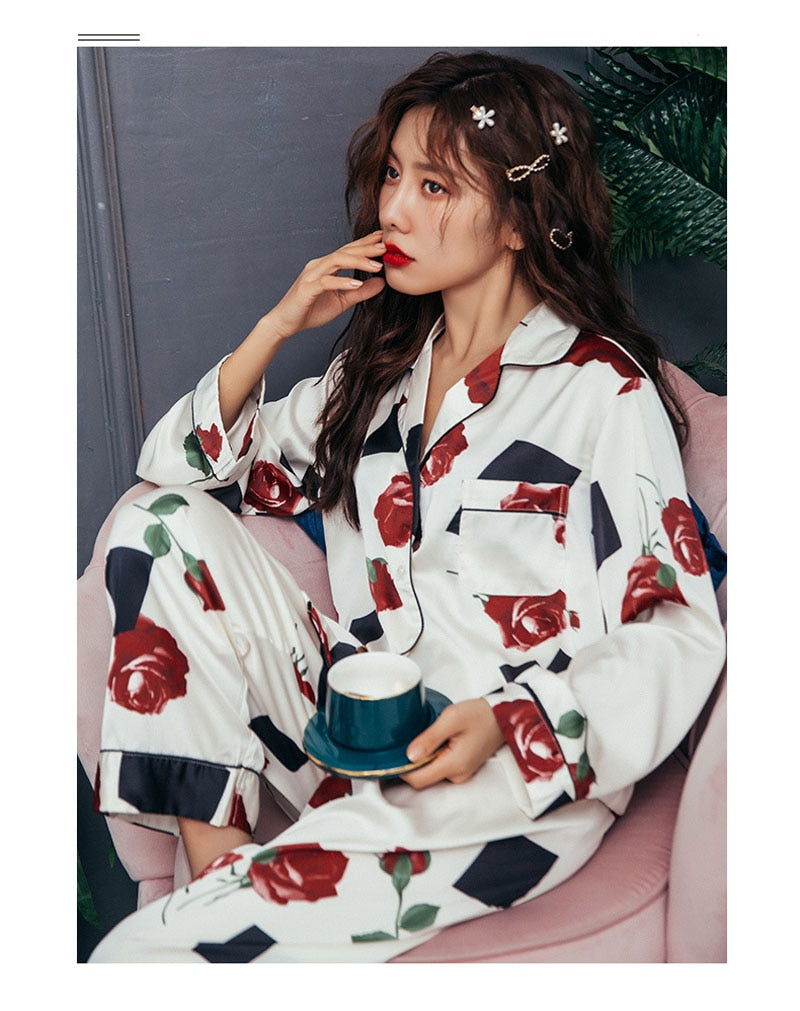 Collared Pajamas Set